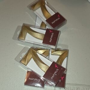 New GOLD #7 PAPYRUS Celebration Candles 6 Pack